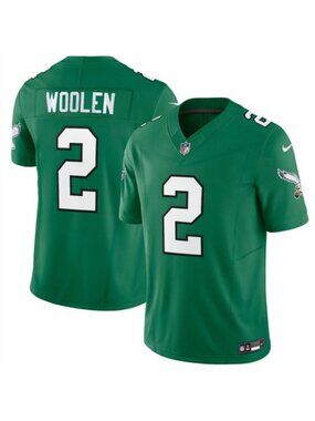 Mens/Youths-Kids Tariq Woolen Kelly Green  Vapor Stitched Jersey
